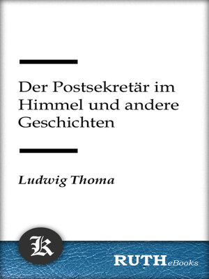 cover image of Der Postsekretär im Himmel und andere Geschichten